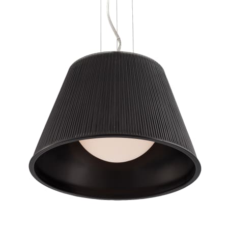 Eurofase Lighting Ribo 13" Wide Pendant Chrome / Black