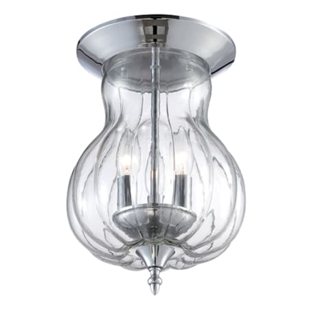Eurofase Lighting Dupont 3 Light 9" Wide Flush Mount Ceiling Fixture Chrome