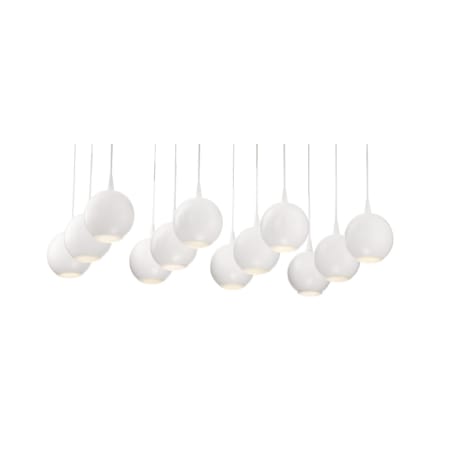 Eurofase Lighting Patruno 12 Light 26" Wide LED Suspension Multi Light Pendant White
