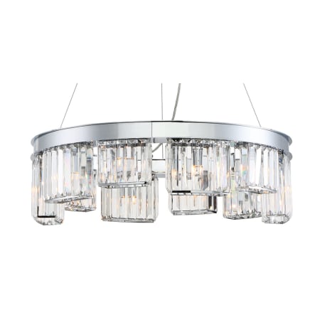 Eurofase Lighting Lumino 10 Light 26" Wide Crystal Drum Chandelier Chrome