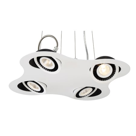 Eurofase Lighting Vision 4 Light 14" Wide LED Pendant White / Black