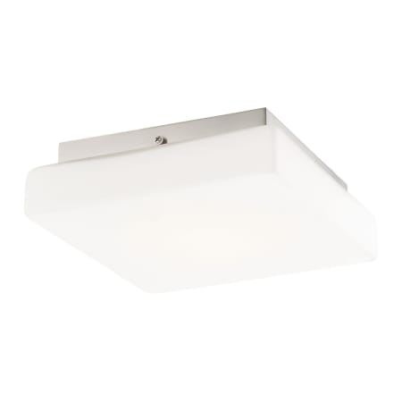 Eurofase Lighting Monti 9" Wide LED Semi-Flush Square Ceiling Fixture Satin Nickel