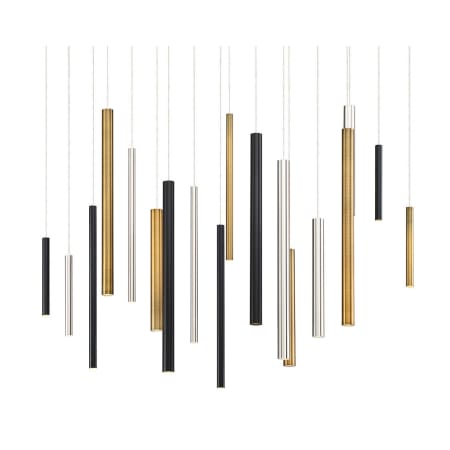 Black / Satin Nickel / Antique Brass