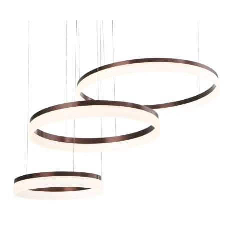 Eurofase Lighting Minuta 3 Light 48" Wide LED Ring Chandelier Brown