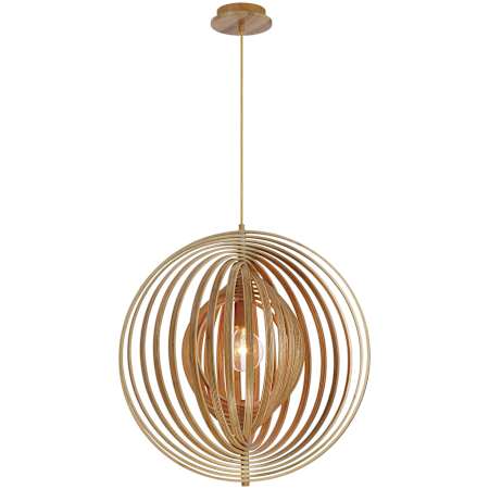 Eurofase Lighting Abruzzo 24" Wide Wood Pendant Wood