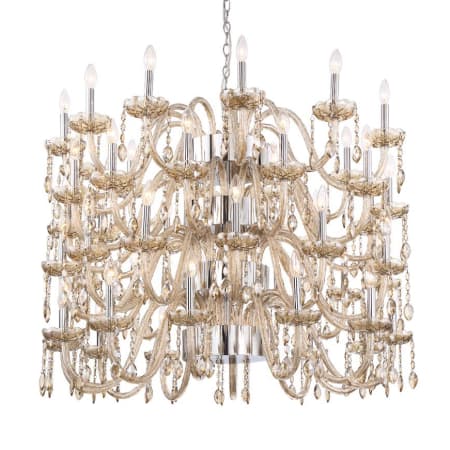 Eurofase Lighting Ferrero 48 Light 42" Wide Crystal Chandelier Chrome