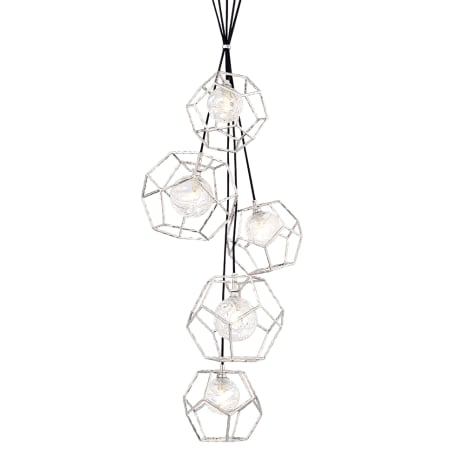 Eurofase Lighting Norway 5 Light 19" Wide LED Pendant Chrome