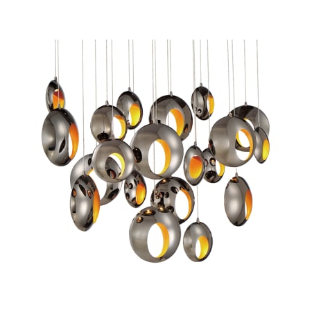 Eurofase Lighting Arlington 20 Light 52" Wide LED Multi Light Pendant Blackened Chrome