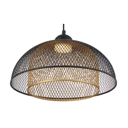 Eurofase Lighting Kenmore 16" Wide LED Cage Pendant Black / Gold