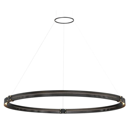 Eurofase Lighting Admiral 2 Light 48" Wide LED Ring Chandelier - 1 Tier Matte Black / Gold