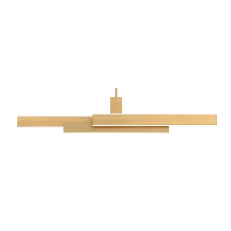 Eurofase Lighting Cameno 5 Light 45" Wide LED Linear Chandelier Satin Gold