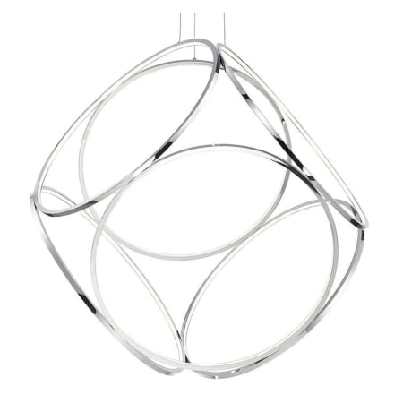 Eurofase Lighting Glenview 6 Light 34" Wide LED Ring Chandelier Chrome
