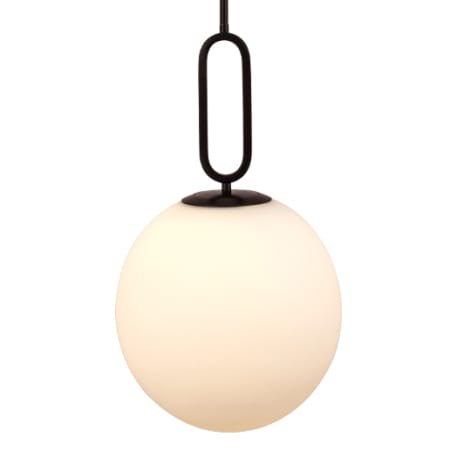 Eurofase Lighting Prospect 12" Wide Pendant with Opal Glass Shade Acid Opal / Matte Black