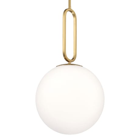 Eurofase Lighting Prospect 12" Wide Pendant with Opal Glass Shade Gold