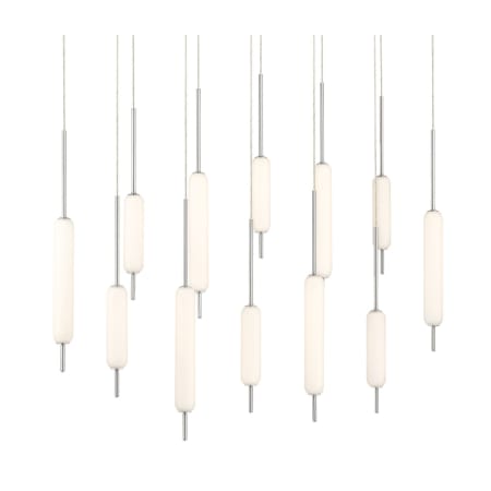 Eurofase Lighting Cumberland 12 Light 40" Wide LED Linear Pendant Satin Nickel