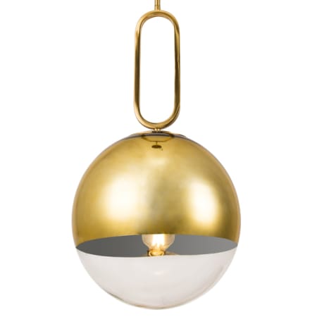 Eurofase Lighting Prospect 12" Wide Pendant with Clear Glass Shade Gold