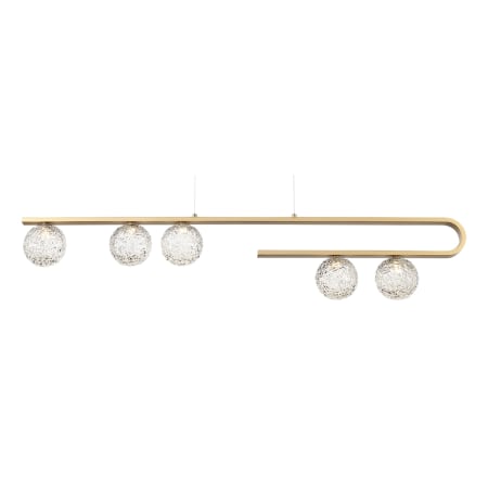 Eurofase Lighting Phillimore 5 Light 45" Wide LED Chandelier Brushed Gold