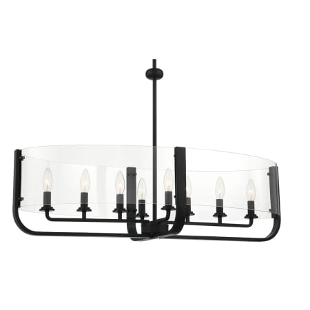 Eurofase Lighting Campisi 8 Light 35" Wide Taper Candle Chandelier Black