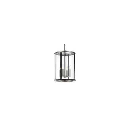 Eurofase Lighting Tambouro 4 Light 13" Wide Taper Candle Pendant Matte Black / Satin Nickel