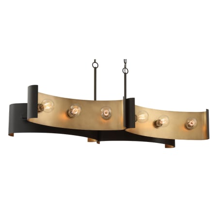 Eurofase Lighting Metallo 12 Light 48" Wide Linear Chandelier Bronze