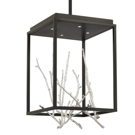 Eurofase Lighting Aerie 13" Wide 3000K LED Pendant Black / Silver