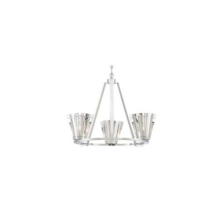 Eurofase Lighting Ricca 3 Light 29" Wide Crystal Ring Chandelier Chrome