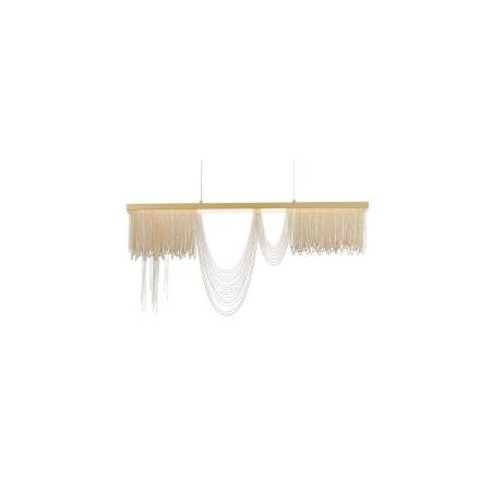 Eurofase Lighting Tenda 36" Wide LED Linear Chandelier Gold