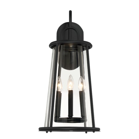Eurofase Lighting Daulle 6 Light 19" Tall Outdoor Wall Sconce Satin Black