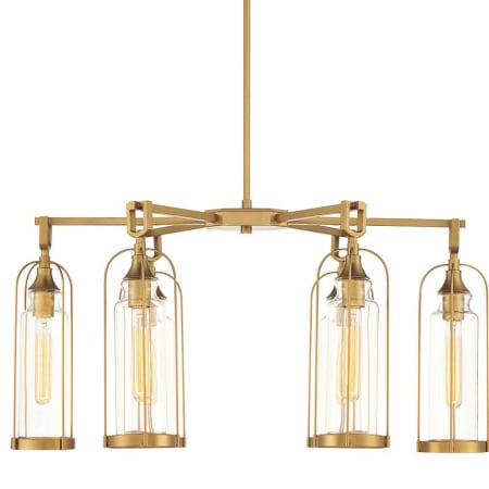 Eurofase Lighting Yasmin 6 Light 20" Wide Outdoor Chandelier Aged Gold