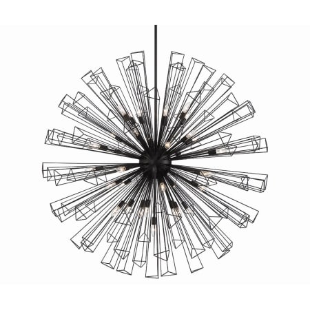 Eurofase Lighting Dendelio 35 Light 54" Wide Sputnik Chandelier Black