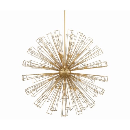 Eurofase Lighting Dendelio 35 Light 54" Wide Sputnik Chandelier Gold