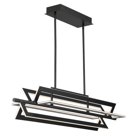 Eurofase Lighting Livra 43" Wide 3000K LED Linear Chandelier Black