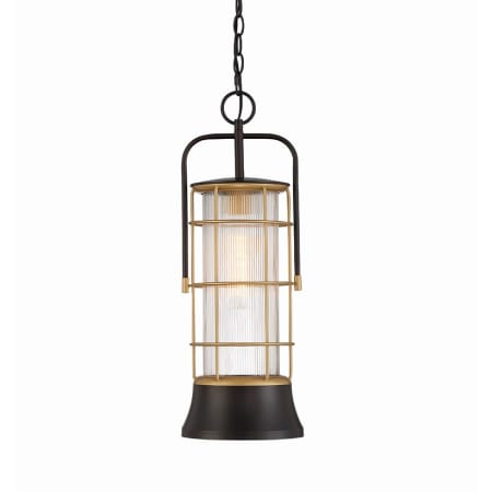 Eurofase Lighting Rivamar 8" Wide Pendant Oil Rubbed Bronze / Gold