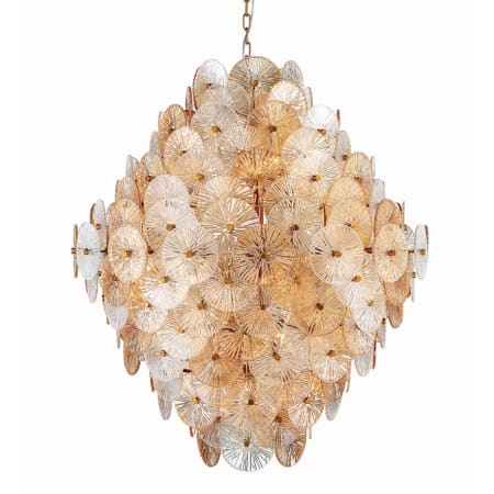 Eurofase Lighting Sue-Anne 27 Light 40" Wide Abstract Chandelier Plated Brass