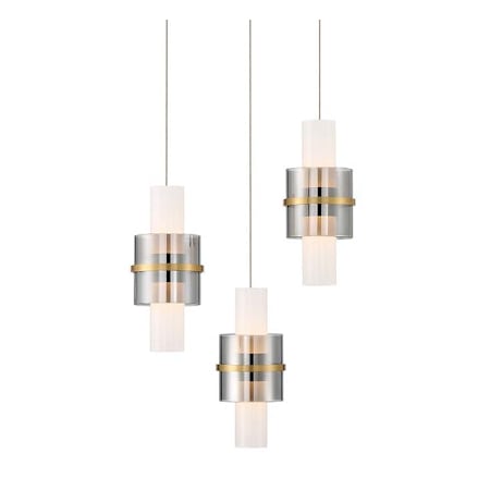 Eurofase Lighting Rola 15" Wide Chandelier Brushed Gold