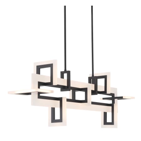 Eurofase Lighting Inizio 49" Wide Linear Chandelier Black