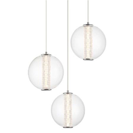 Eurofase Lighting Atomo 21" Wide Chandelier Chrome