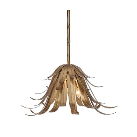 Eurofase Lighting Kagra 3 Light 24" Wide Chandelier Brass