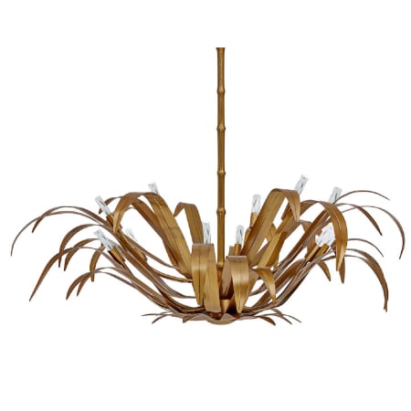 Eurofase Lighting Kagra 12 Light 42" Wide Chandelier Brass