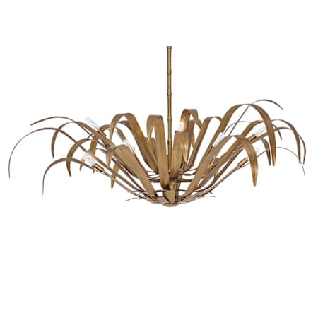Eurofase Lighting Kagra 12 Light 56" Wide Chandelier Brass