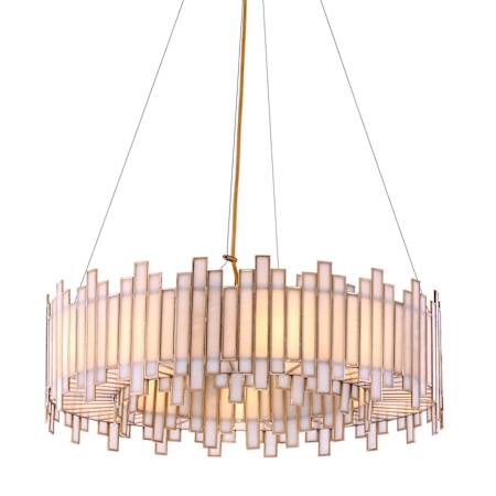 Eurofase Lighting Birla 8 Light 28" Wide Ring Chandelier Brass