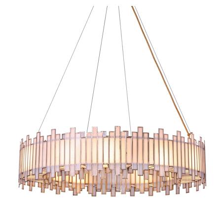 Eurofase Lighting Birla 12 Light 37" Wide Ring Chandelier Brass
