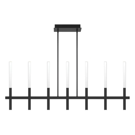 Eurofase Lighting Benicio 46" Wide 3000K LED Linear Crystal Chandelier Black