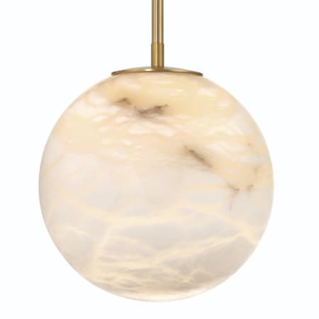 Eurofase Lighting Kepler 12" Wide 3000K LED Pendant with Alabaster Shade Gold