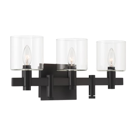 Eurofase Lighting Decato 3 Light 21" Wide Vanity Light Black