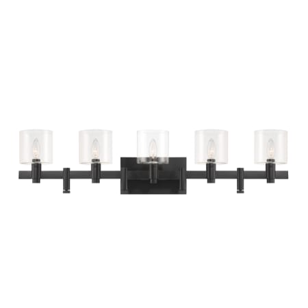 Eurofase Lighting Decato 5 Light 38" Wide Vanity Light Black
