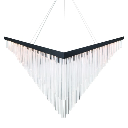 Eurofase Lighting Vivien 60" Wide LED Abstract Linear Chandelier Black