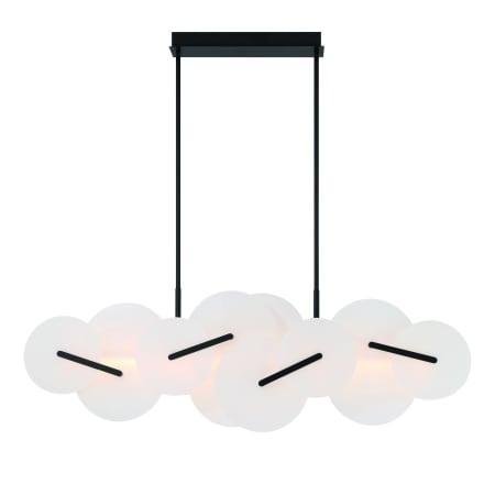 Eurofase Lighting Nuvola 56" Wide LED Abstract Linear Chandelier Black