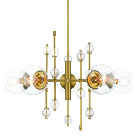 Eurofase Lighting Traiton 5 Light 36" Wide Abstract Chandelier Gold