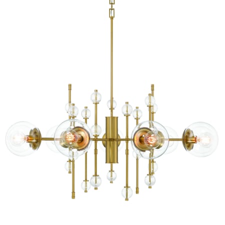 Eurofase Lighting Traiton 9 Light 48" Wide Abstract Chandelier Gold